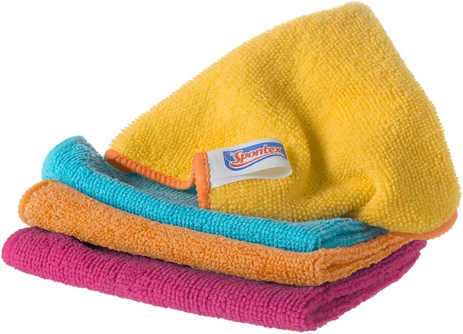 Spontex Microfibre Cloths for Cleaning, Patterned (Letter Print), 30 centimeters x 30 centimeters - Image 3