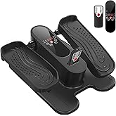 Under Desk Elliptical Machine, Mini Ellipse Leg Exerciser Electric Seated Pedal Fully Assembled Quiet Compact for Seniors Portable Stepper with Remote Control for Home