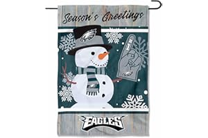 WINCRAFT Philadelphia Eagles Holiday Winter Snow Garden Flag Double Sided Banner