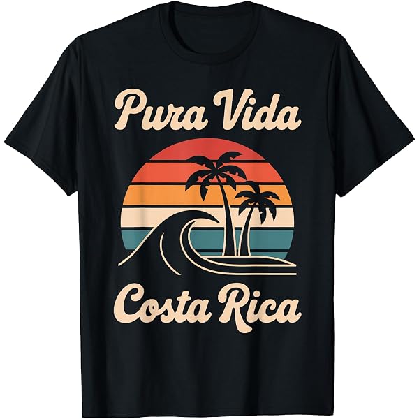 T-shirt Pur Vida Surf Costa Rica - Blanc - Taille S - Occasion Très Bon état
