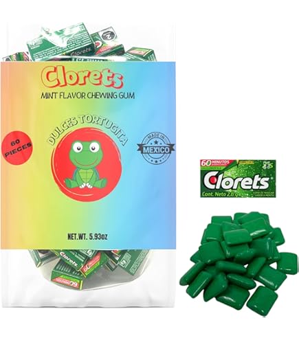 Amazon.com : Clorets Plus Sugarless Gum 12pk–Mint Flavor (12