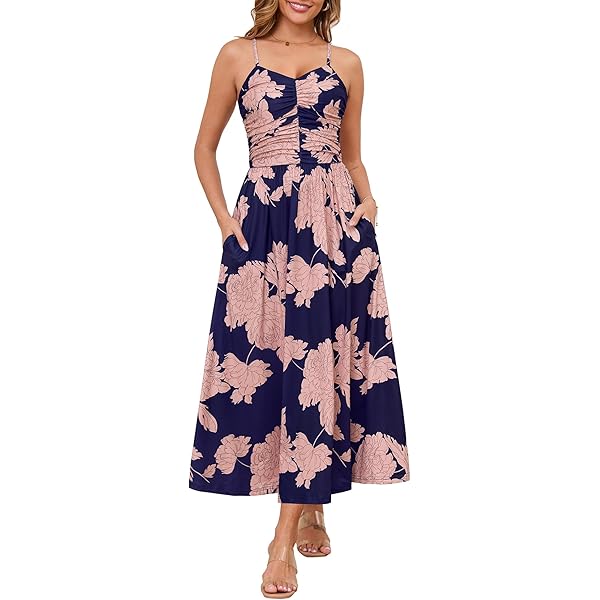 Vestido Largo Para Mujer, Elegante Vestido De Playa Con Estampado