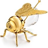 Godinger Honey Jar Gold Bee Themed Serverware Breakfast, Tea or Special Occasions