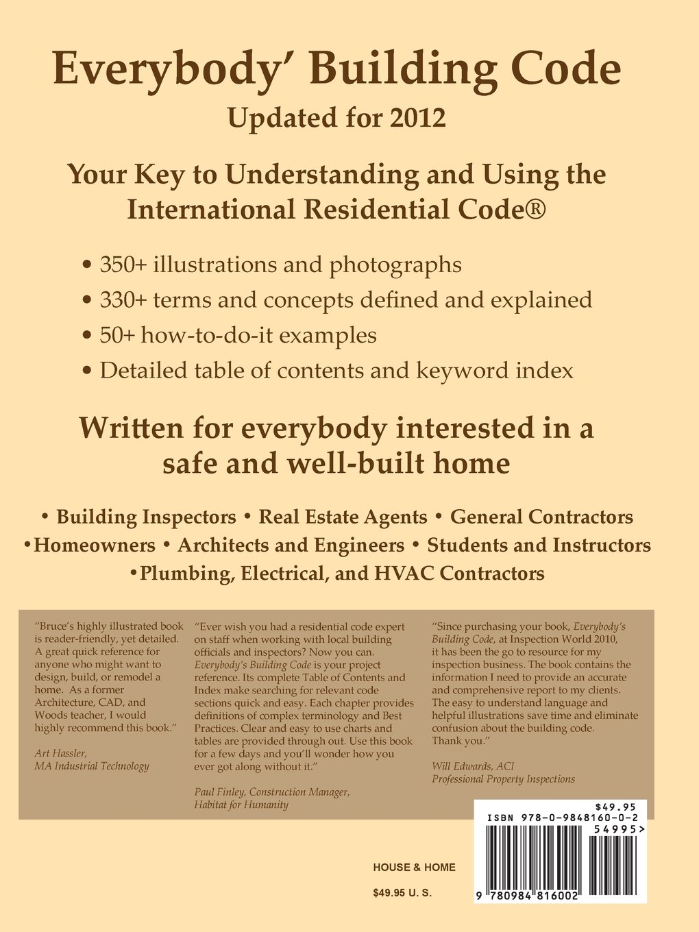 Everybody's Building Code: Bruce Barker: 9780984816002: Amazon.com: Books