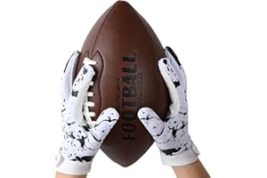 RSPGO Kids Football Gloves Youth Enhanced Grip Silicone Wide Receiver Gloves