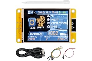 Freenove Bitcoin Miner NMMiner NerdMiner, ESP32 CYD 2.8 Inch Touch Display, 240x320 Pixel TN TFT LCD Screen ILI9341 Driver, Dual-core 32-bit 240 MHz Microcontroller WiFi+BT, C Code LVGL Tutorial