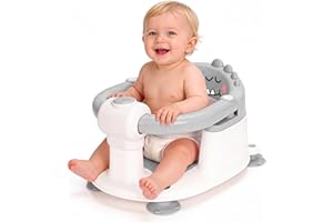 Baby Bath Seat, Infant/Toddler Sit Up Bathtub Seat 6 Months & Up, Baby Bath Essentials, Non-Slip with Suction Cups Bathtub Se