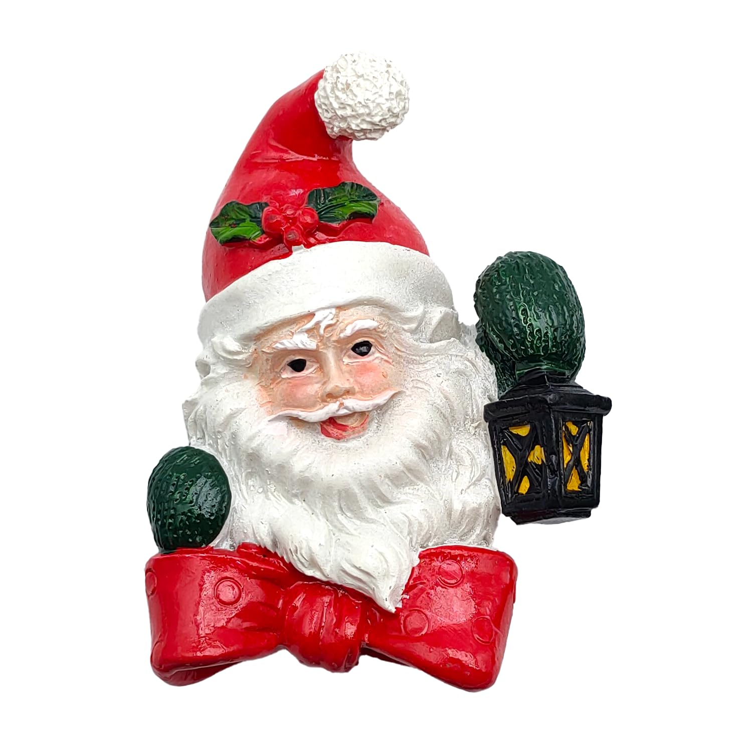 3D Fridge Magnet Santa Claus Christmas Decorative Magnet Perfect for Kitchen, Magnetic Whiteboard or Office, Gift Idea and Christmas Decoration (MOD 9)