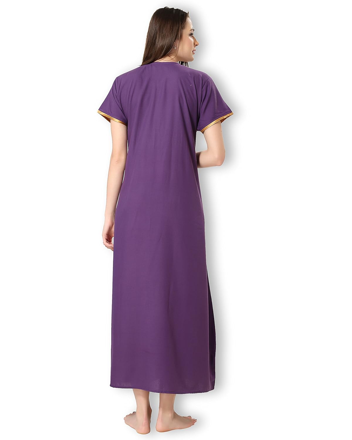 av2 women embroidered nighty