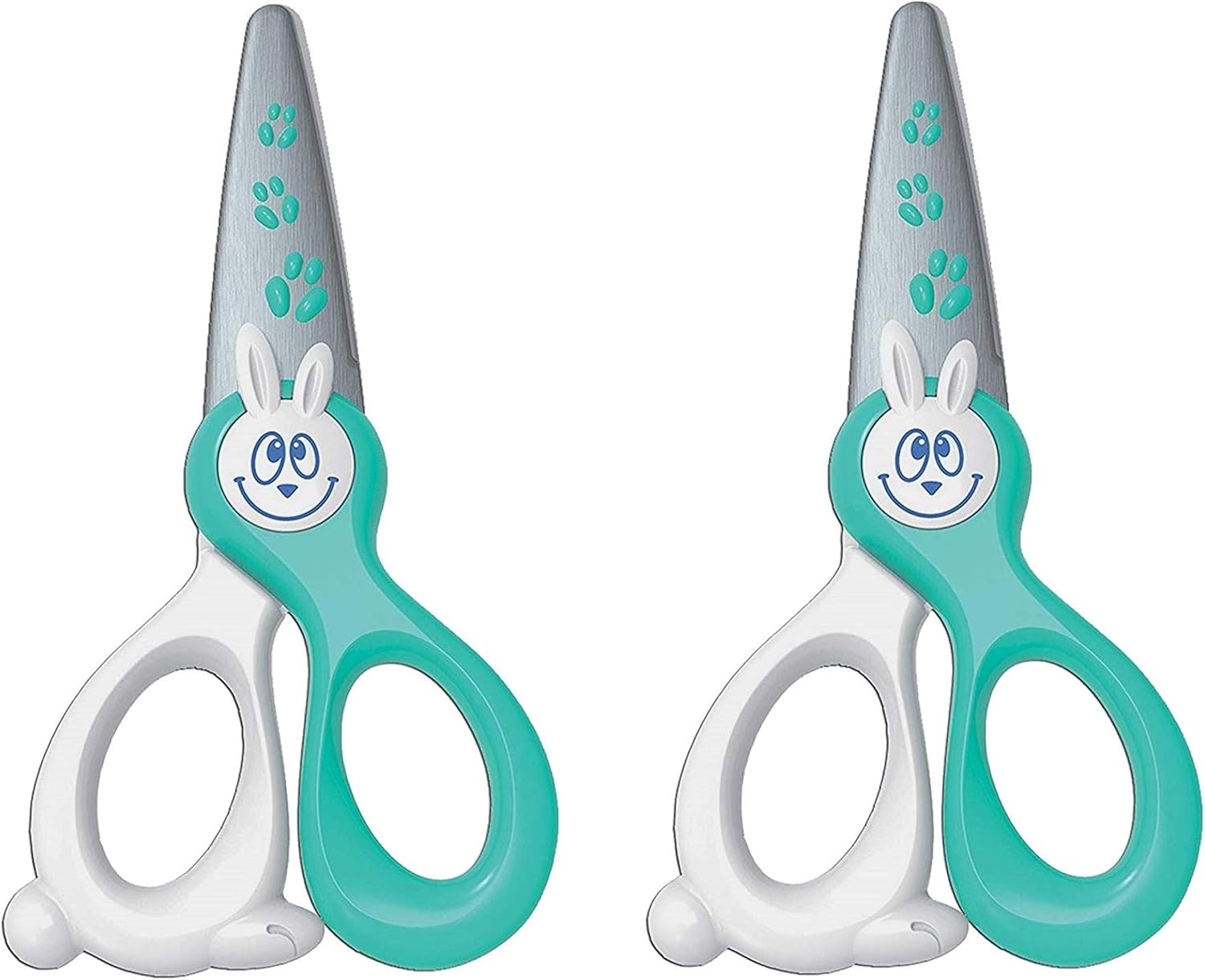 Maped Kidi Cut Security Craft Scissors (2 pairs of scissors, Mint green