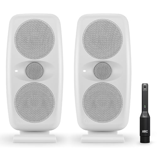 IK Multimedia iLoud MTM MKII (Pair Plus ARC mic) Compact Studio Monitor ...