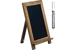 Tabletop Chalk Boards with Frame by VersaChalk (13x9, Porcelain, Magnetic) A Frame Chalk Board Sign for Business, Bistro Bar, Sandwich Menu, Sidewalk, Parties, Classroom, Wedding