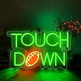 Football Touch Down Neon Sign for Wall Decor, LED Signs, Shaped Neon Light Rugby Lights for Man Cave, Teens, Boys, and Girls' Bedrooms and Game Rooms Decor Fans Present