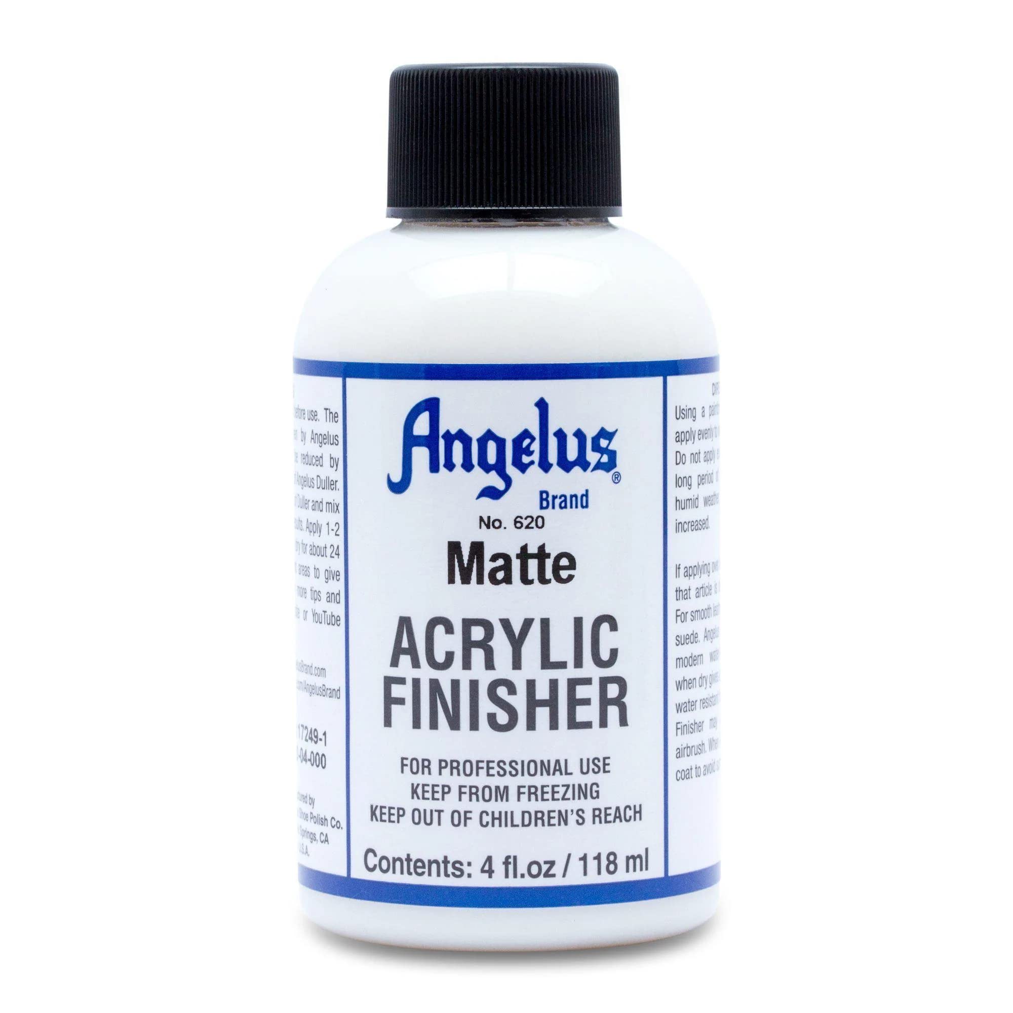 Angelus 620 Matte Acrylic Finisher, 4 Fl Oz (Pack of 1), Clear