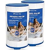 Future Way Hot Tub Filter Replacement for Lifesmart, AquaTerra Spa, Freeflow, Replace Pleatco Pure PFF42TC-P4, Watkins 303279, 78460, Filbur FC-2402, Spa Filters, 42 Sq. Ft, 2 Pack