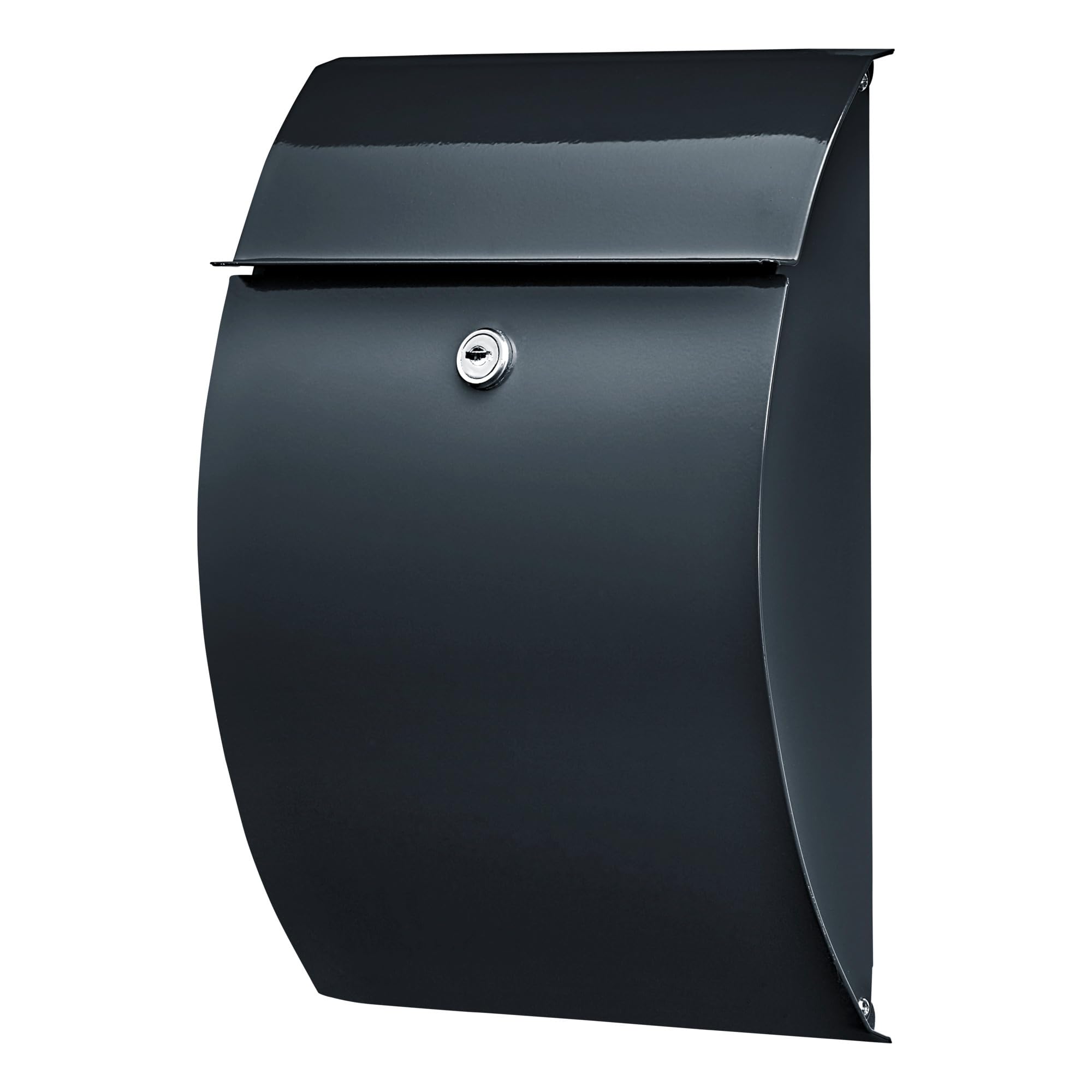 Burg-Wächter Capri 813 ANT Mailbox in Sheet Steel, Dark Grey, (B x H x T) 215 x 304 x 80 mm