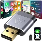 Wireless CarPlay Adapter for iPhone and Android Auto, USB Car Play Dongle | Auto Reconnect, No Lag, Fast Stable in Any Roads, Gold-Plated, Easy to Use for OEM Wired Cars 2016+ RV Stereos &amp; Speakers