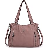 Angel Kiss Handbags for Womens Top-Handle Hobo Purse Roomy Casual Shoulder Bags PU Tote Satchel Purse for Women