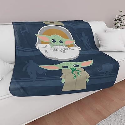 Star Wars Mandalorian Baby Yoda Throw Blanket The Kuwait Ubuy