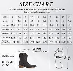 Jeossy Women's 9805 Cowboy Boots Dark
