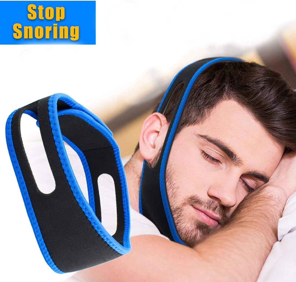 Anti Snoring Chin Straps,Ajustable Stop Snoring Solution Snore