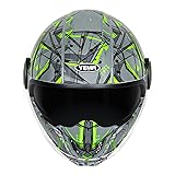 YEMA Convertible 3/4 Full Face Motorcycle Helmet