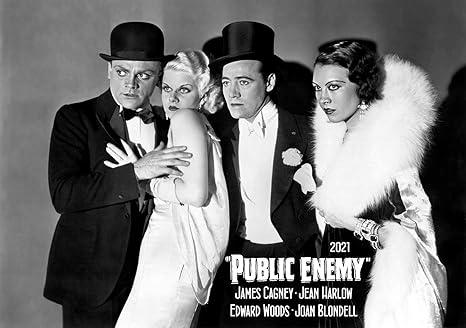 Amazon Com Wall Calendar 2021 12 Pages 8 X11 The Public Enemy 1931 James Cagney Vintage Film Noir Movie Stills Photos Everything Else