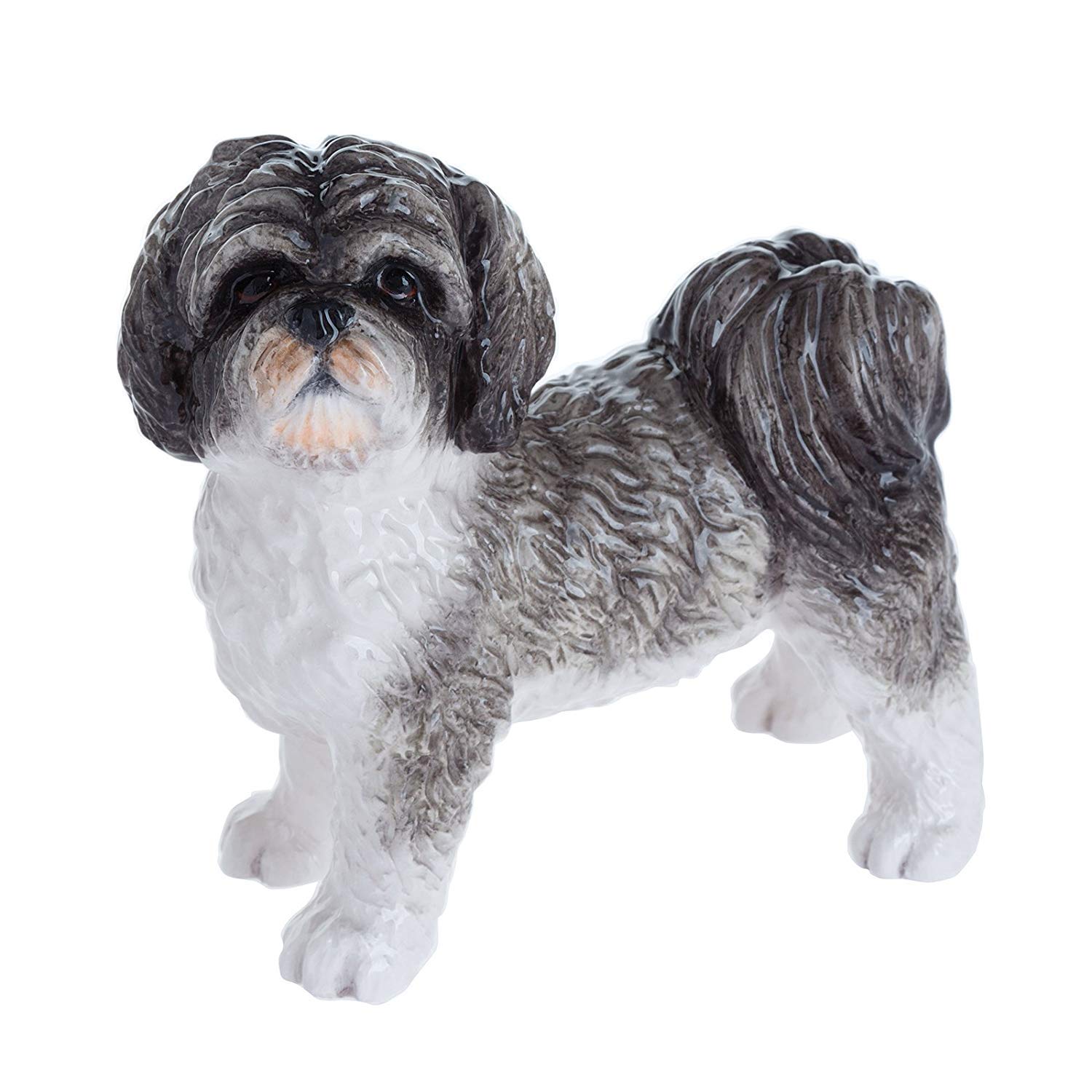 Figure | Black & White Shihtzu | 1 Piece - 10x8x5 cm