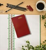 PaulStore 2026 Diary Pocket Small Week to View with Metal Edge Red view 5
