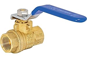 Eastman 3/8 Inch IPS Heavy Duty Full Port Ball Valve, Brass Plumbing Fitting, 20043LF