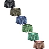 Hanhepee Mens Active Trunks Underwear Polyester Boxer Briefs Short Leg Comfortable