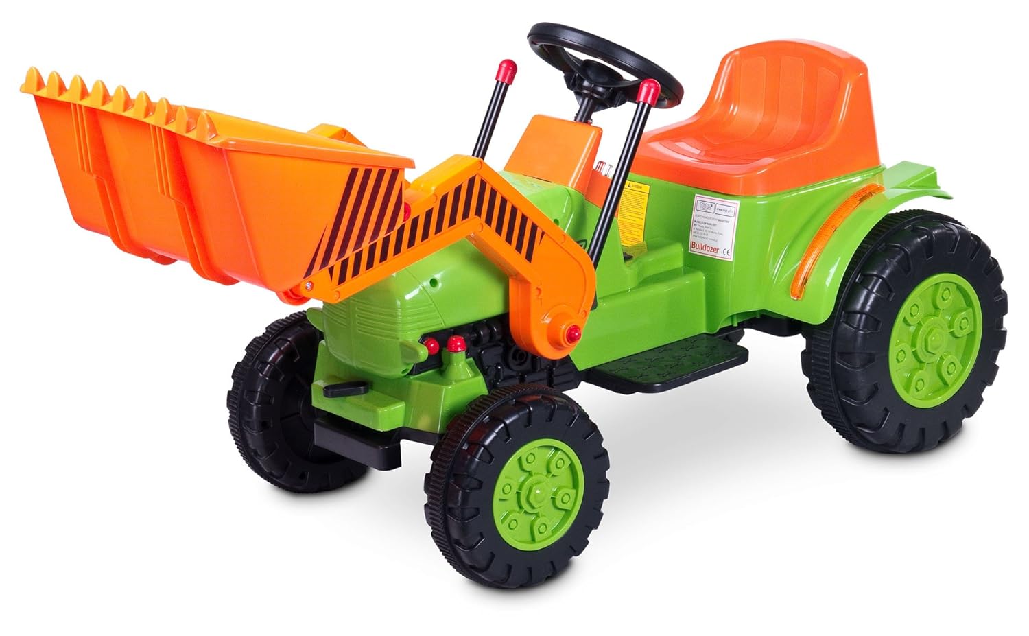 Toyz Bulldozer, Ride On Kinder Elektrobaufahrzeug, grün Amazon.de
