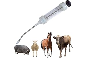 REUVIBK 500ML Large Cattle Drench Gun, Big Dosage Feeding Gun Continuous Dosing Feeding Device Veterinary Medicine Dispenser, for Pig Cow, Sheep, Horse Autonomous Feeding Tool