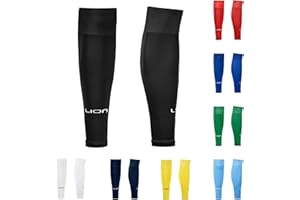 LION SPORTSWEAR Youth Soccer Sock Sleeves to Accompany Grip Socks - Fits Over Shin Guards - Multiple Colors to Match Your Team Uniform