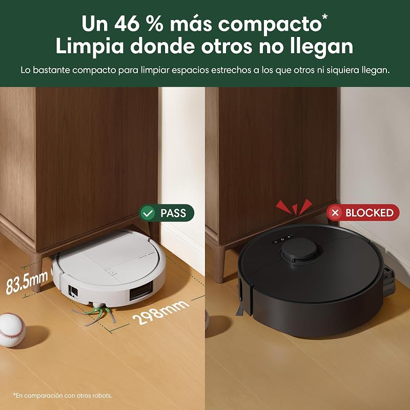 Roomba Plus 416 Combo e Base AutoWash, Aspirador e Esfregão, Acessórios Extra, 20000Pa, Esfregona Extensível, Esfregonas DualClean Levantáveis, Secagem a Quente, LiDAR Clearview, 90 dias de Autonomia, Branco