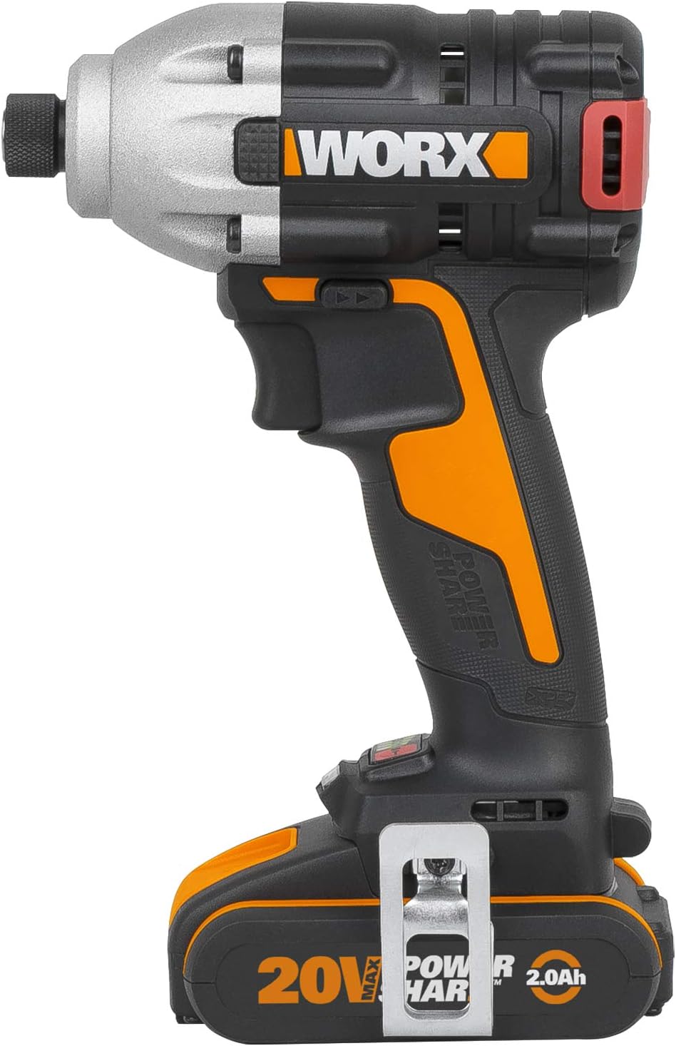 WORX WX261 18 V (20 V MAX) Brushless Impact Driver 2 x 2.0 Ah Batteries - Image 5