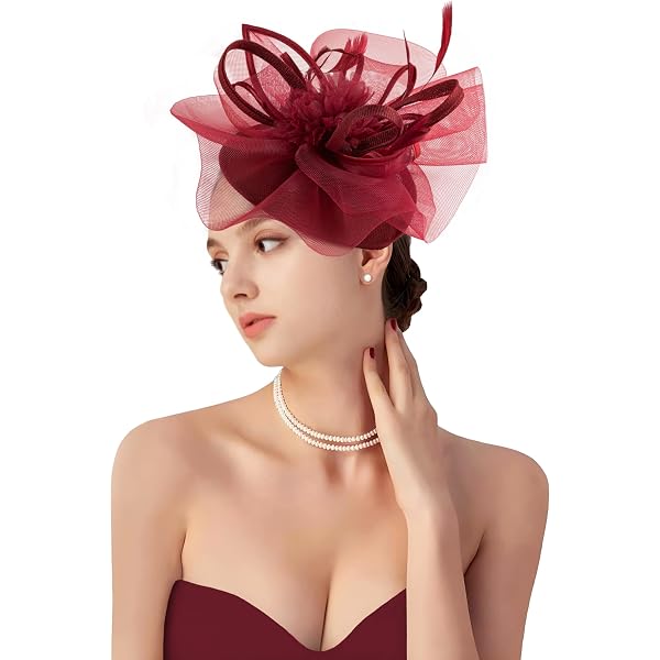 dressfan Church Derby Fascinator Hats for Women,20s 50s  display picture 2