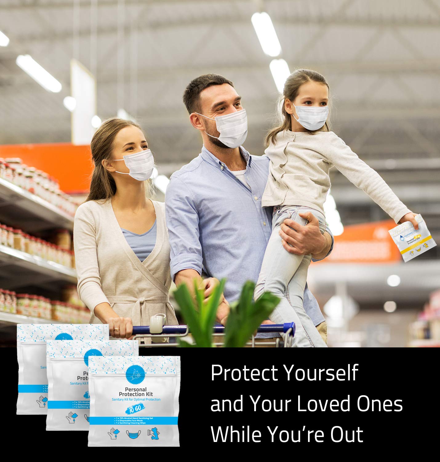 Amazon Com Mini Personal Protection Kit To Go 10 Pack Mask Hand Sanitizing Gel Sanitizing Cleansing Wipe Packets Ppe On The Go Single Use Disposable Pocket Sized Ideal For Travel Beauty