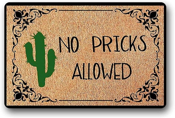 Novelcustom Alfombrilla De Piso,No Se Permiten Pinchazos Aquí