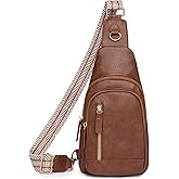 FALAN MULE Crossbody Bags for Women Trendy Leather Sling Chest Bag Fanny Packs for Women