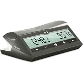 Digital Chess Clock Timer DGT 1500 for Fast-paced Chess Games (Gray)