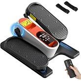 Under Desk Elliptical Machine, Mini Ellipse Leg Exerciser as Seen on TV, Portable Quiet Electric Seated Pedal Exerciser While Sitting for Seniors, 12 Speeds, Manual &amp; Auto Mode for Home &amp; Office