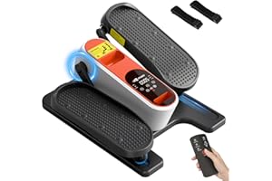 Under Desk Elliptical Machine, Mini Ellipse Leg Exerciser for Home Office, Quiet & Portable Electric Seated Pedal Exerciser, 