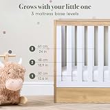 Tutti Bambini Riley 3-in-1 Cot Bed 120x60 Oak White with Drawer view 6