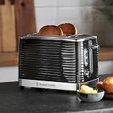 Russell Hobbs Inspire 2 Slice Toaster Extra Wide Slots 1050W Black view 3
