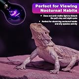 LUCKY HERP Reptile Night Heat Bulb 50W UVA Heat Lamp Moonlight Basking view 3