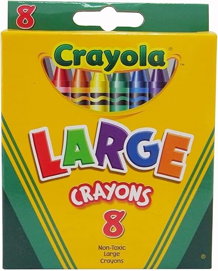 Crayola caja de ceras grandes – 8 unidades – VAR: Amazon.es: Oficina y papelería