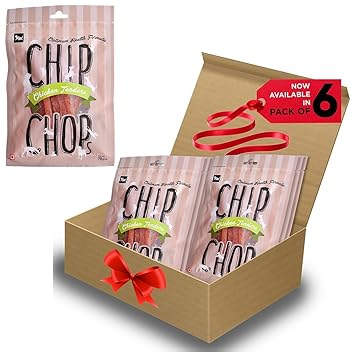 Chip Chops Dog Treat Pack of 12 (Chicken Tenders Slice) (Pack of 6)