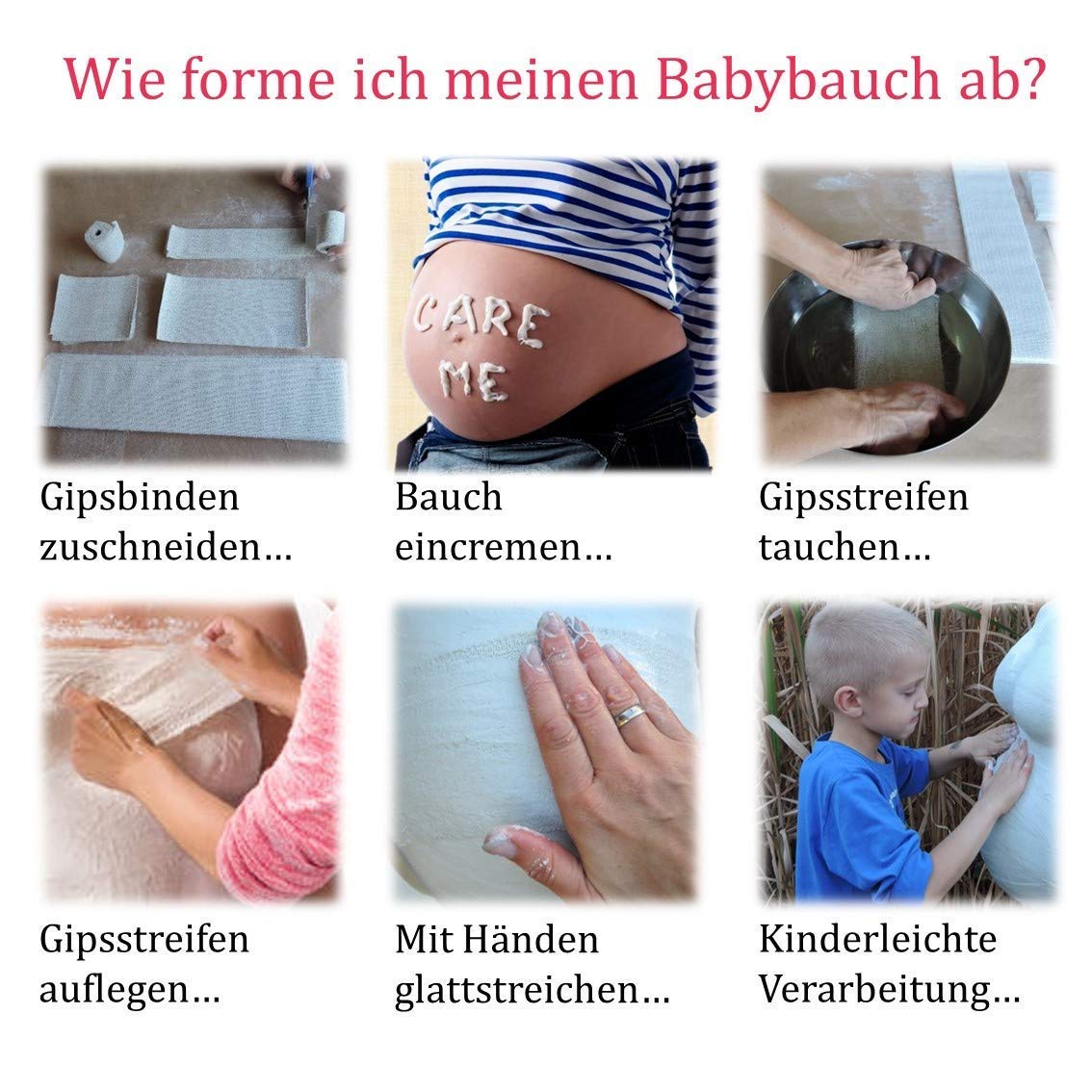 Babybauch Gipsabdruck Set Mit Professioneller Anleitung Dein