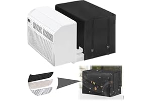 ANPHSIN Windproof Window AC Cover Fits Midea U-Shaped 8000/10000/12000 BTU - Thicken Oxford Air Conditioner Cover for Winter Outside, 21.3''W x 13.4''H x 13.8''D